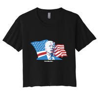 Stevewilldoit Steve Will Do It With Flag Crop Top