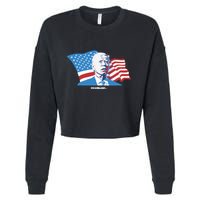 Stevewilldoit Steve Will Do It With Flag Cropped Pullover Crew