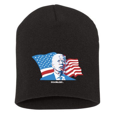 Stevewilldoit Steve Will Do It With Flag Short Acrylic Beanie