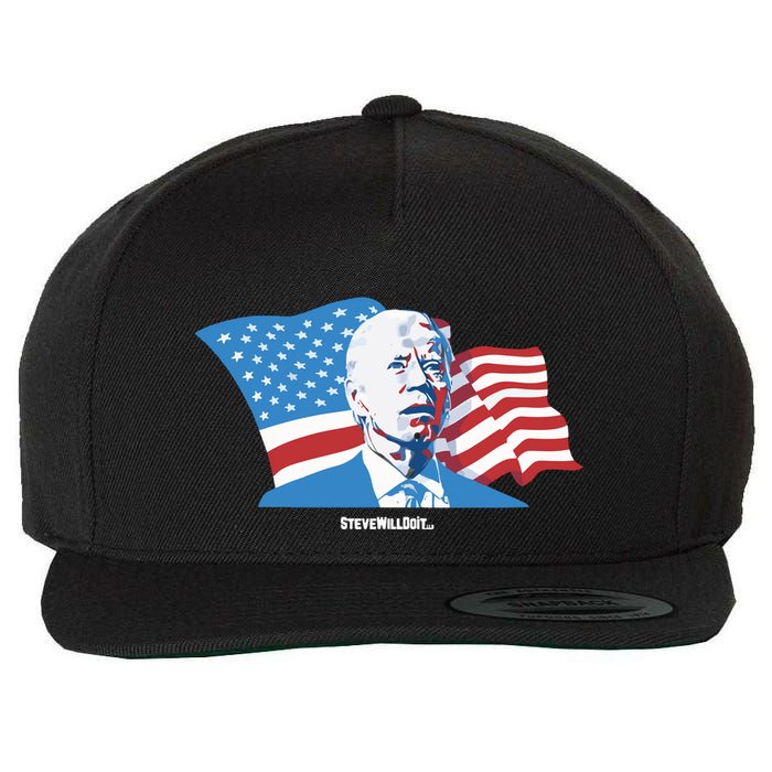 Stevewilldoit Steve Will Do It With Flag Wool Snapback Cap