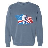 Stevewilldoit Steve Will Do It With Flag Garment-Dyed Sweatshirt