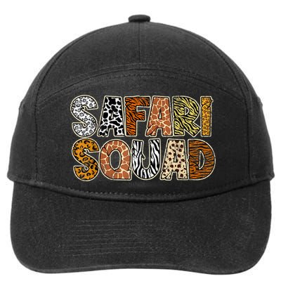 Safari Squad Wild Animals Lover 7-Panel Snapback Hat