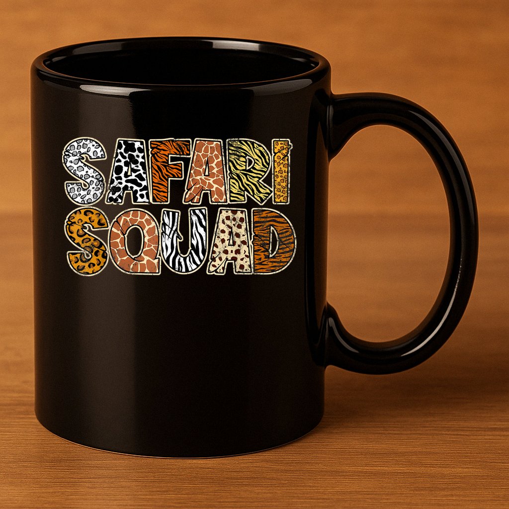 Safari Squad Wild Animals Lover 11oz C Handle Ceramic Mug