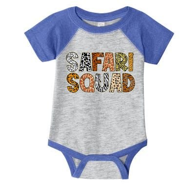 Safari Squad Wild Animals Lover Infant Baby Jersey Bodysuit