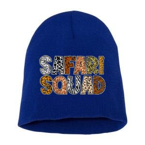 Safari Squad Wild Animals Lover Short Acrylic Beanie