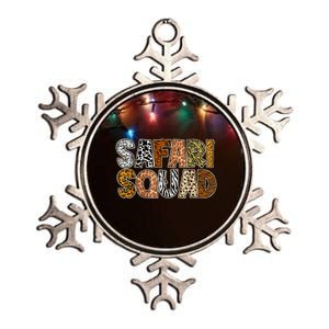 Safari Squad Wild Animals Lover Metallic Star Ornament