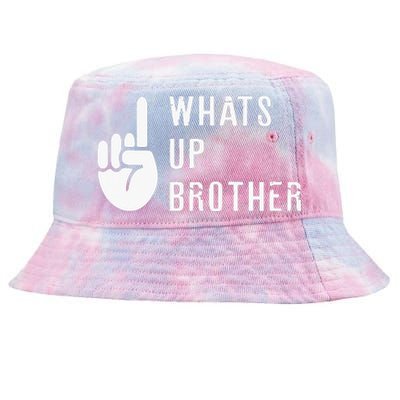 Sketch Streamer Whats Up Brother Tie-Dyed Bucket Hat