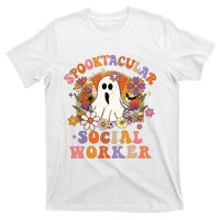 Spooktacular Social Worker Happy Halloween Spooky Matching T-Shirt