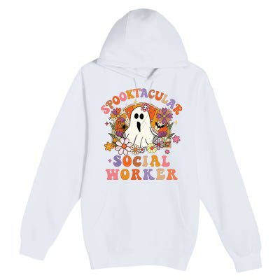 Spooktacular Social Worker Happy Halloween Spooky Matching Premium Pullover Hoodie