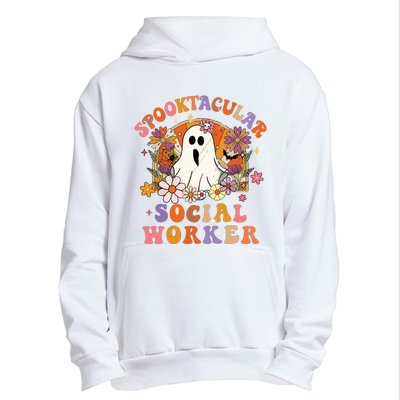 Spooktacular Social Worker Happy Halloween Spooky Matching Urban Pullover Hoodie