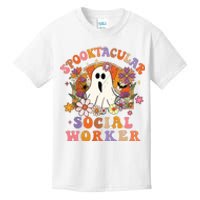 Spooktacular Social Worker Happy Halloween Spooky Matching Kids T-Shirt