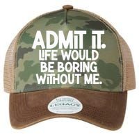 Shannon Sharpe Wearing Admit It Life Would Be Boring Without Me Legacy Tie Dye Trucker Hat