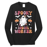 Spooky Social Worker Halloween Best Social Workers Long Sleeve Shirt