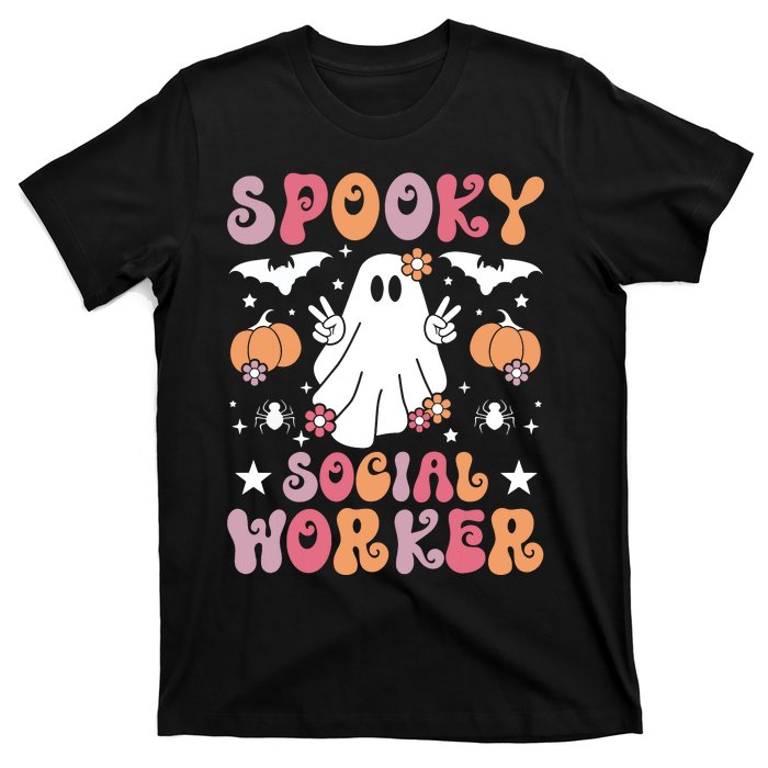 Spooky Social Worker Halloween Best Social Workers T-Shirt