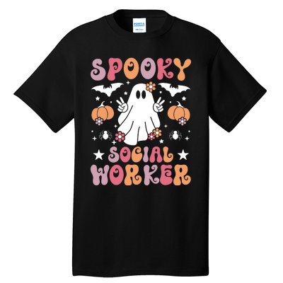 Spooky Social Worker Halloween Best Social Workers Tall T-Shirt