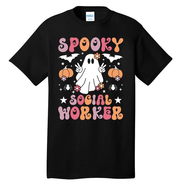 Spooky Social Worker Halloween Best Social Workers Tall T-Shirt