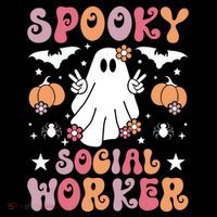 Spooky Social Worker Halloween Best Social Workers Tall T-Shirt