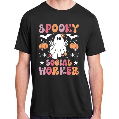 Spooky Social Worker Halloween Best Social Workers Adult ChromaSoft Performance T-Shirt