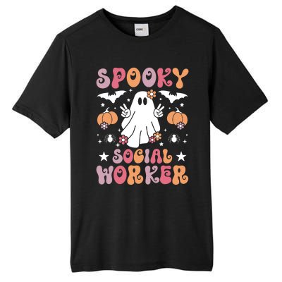 Spooky Social Worker Halloween Best Social Workers Tall Fusion ChromaSoft Performance T-Shirt