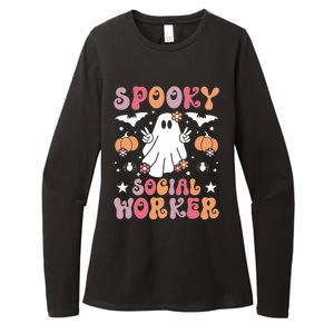 Spooky Social Worker Halloween Best Social Workers Womens CVC Long Sleeve Shirt