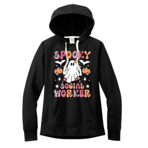 Spooky Social Worker Halloween Best Social Workers Women's Fleece Hoodie