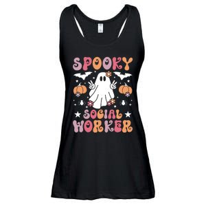 Spooky Social Worker Halloween Best Social Workers Ladies Essential Flowy Tank