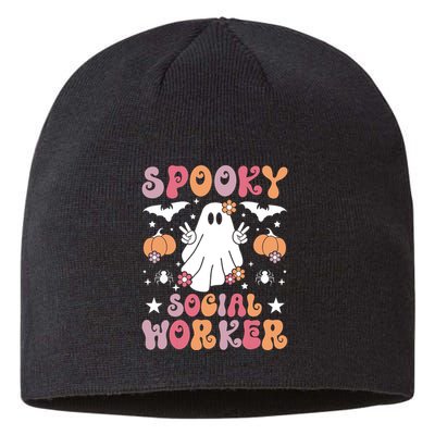 Spooky Social Worker Halloween Best Social Workers Sustainable Beanie