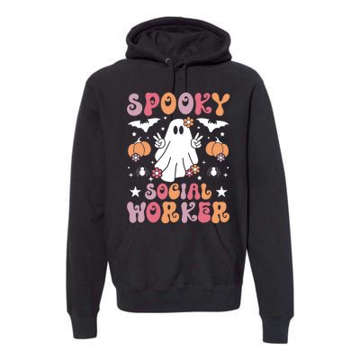 Spooky Social Worker Halloween Best Social Workers Premium Hoodie