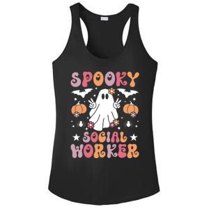 Spooky Social Worker Halloween Best Social Workers Ladies PosiCharge Competitor Racerback Tank