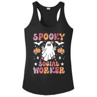 Spooky Social Worker Halloween Best Social Workers Ladies PosiCharge Competitor Racerback Tank