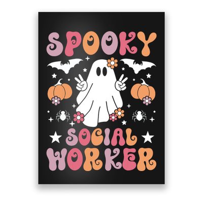 Spooky Social Worker Halloween Best Social Workers Poster