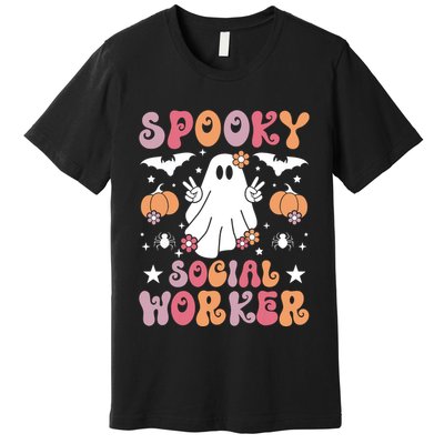 Spooky Social Worker Halloween Best Social Workers Premium T-Shirt