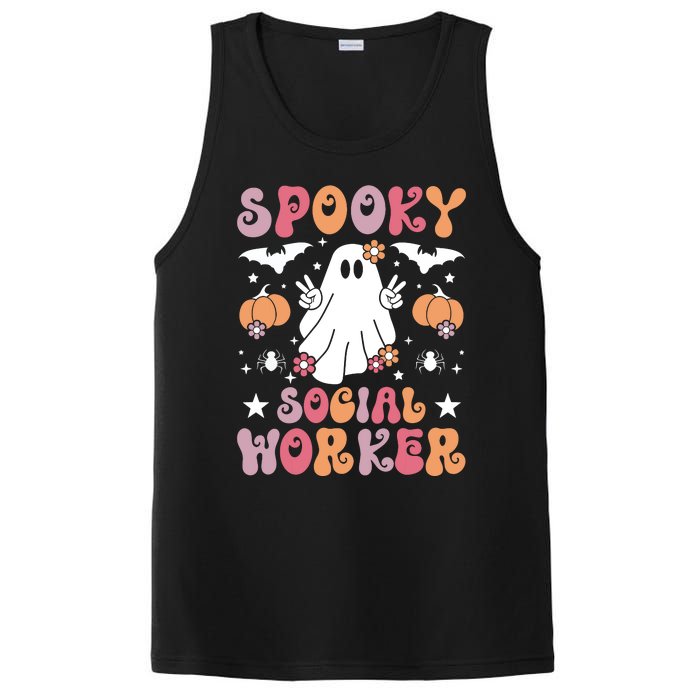 Spooky Social Worker Halloween Best Social Workers PosiCharge Competitor Tank