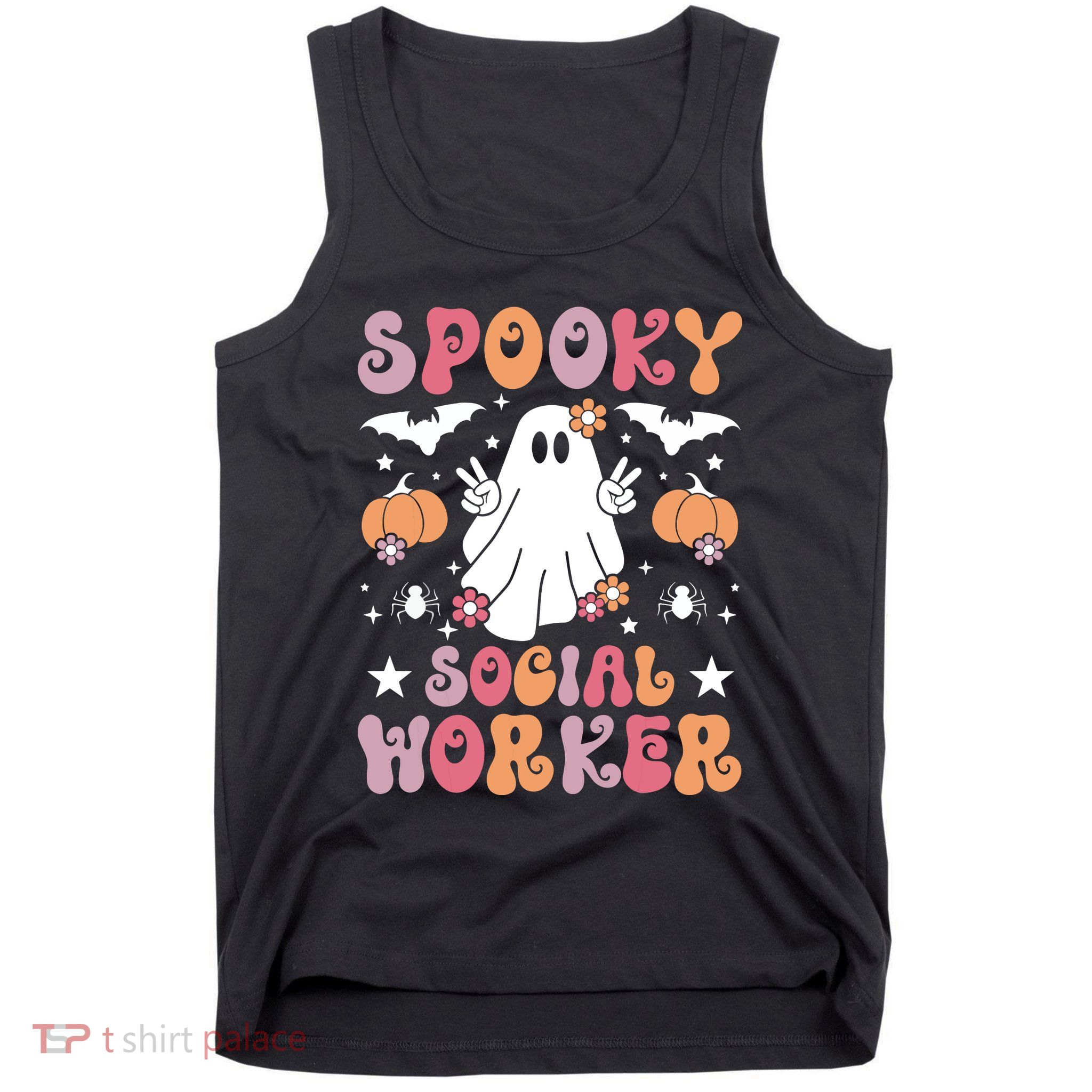 Spooky Social Worker Halloween Best Social Workers Tank Top