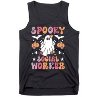 Spooky Social Worker Halloween Best Social Workers Tank Top