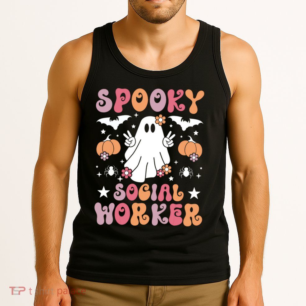 Spooky Social Worker Halloween Best Social Workers Tank Top