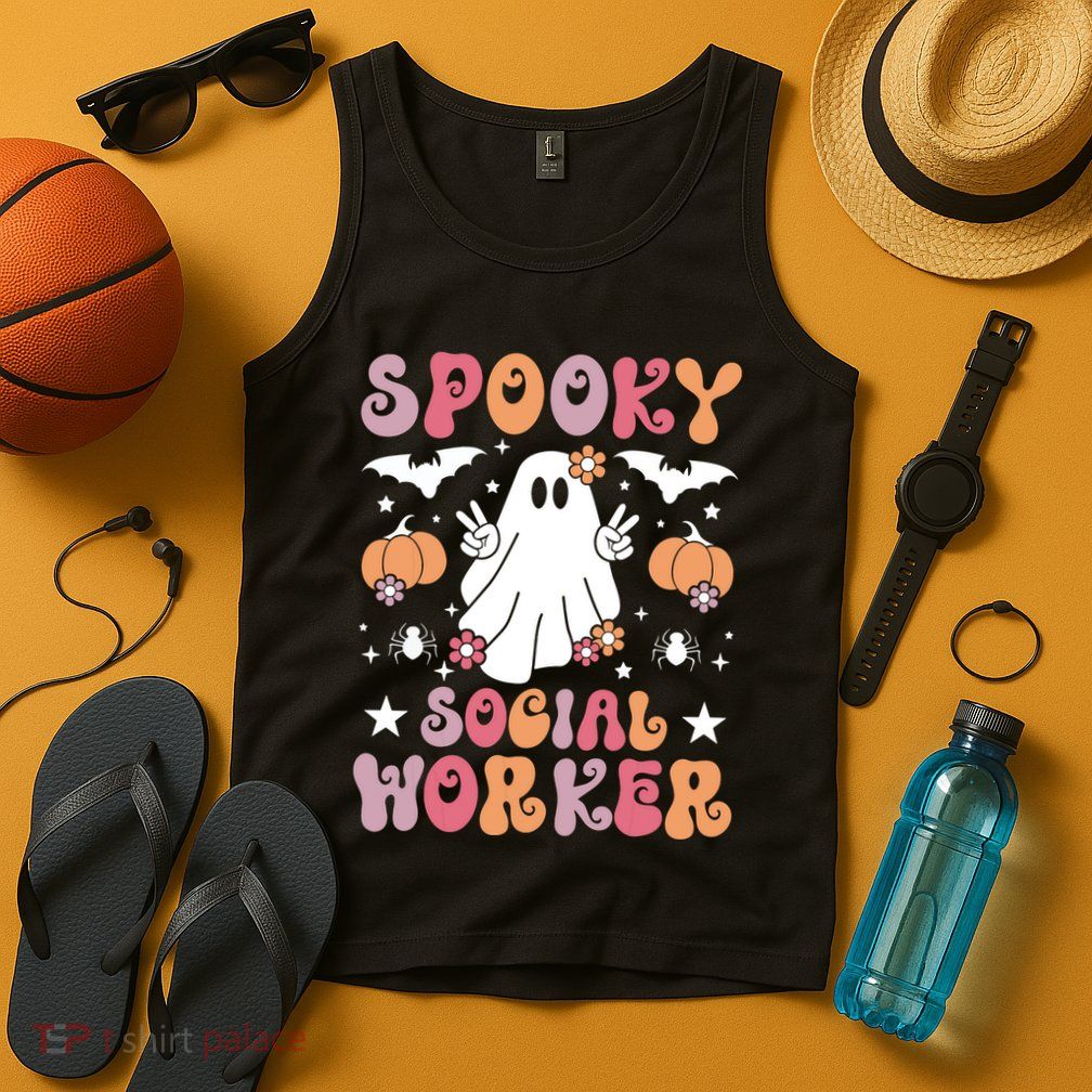 Spooky Social Worker Halloween Best Social Workers Tank Top