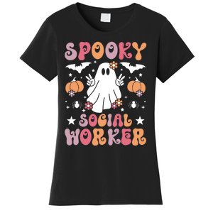 Spooky Social Worker Halloween Best Social Workers Women's T-Shirt