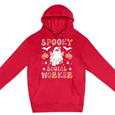 Spooky Social Worker Halloween Best Social Workers Premium Pullover Hoodie