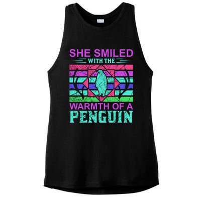 She Smiled With The Warmth Of A Penguin Ladies PosiCharge Tri-Blend Wicking Tank