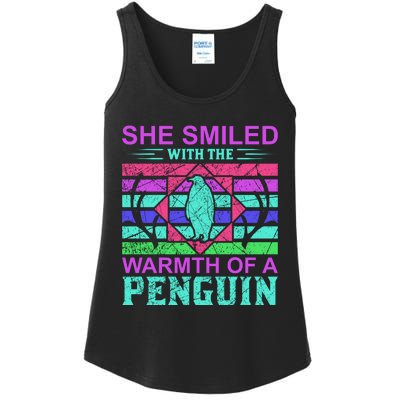 She Smiled With The Warmth Of A Penguin Ladies Essential Tank