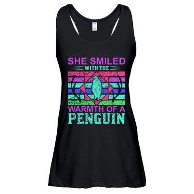 She Smiled With The Warmth Of A Penguin Ladies Essential Flowy Tank