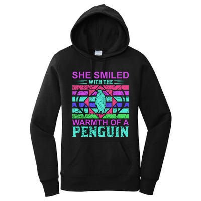 She Smiled With The Warmth Of A Penguin Women's Pullover Hoodie