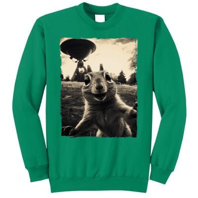 Squirrel Selfie With Ufos Squirrel Mom Funny Squirrel Lover Sweatshirt