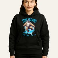 Sasquatch Snowboard Wonderland Christmas Bigfoot Hoodie