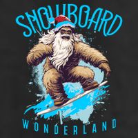 Sasquatch Snowboard Wonderland Christmas Bigfoot Adult Drive Performance Visor