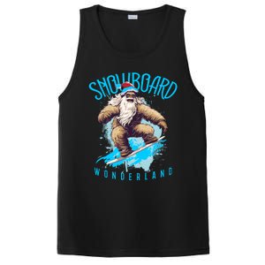 Sasquatch Snowboard Wonderland Christmas Bigfoot PosiCharge Competitor Tank