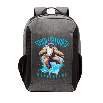 Sasquatch Snowboard Wonderland Christmas Bigfoot Vector Backpack