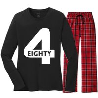 Shannon Sharpe Wearing 4 Eighty Women's Long Sleeve Flannel Pajama Set 