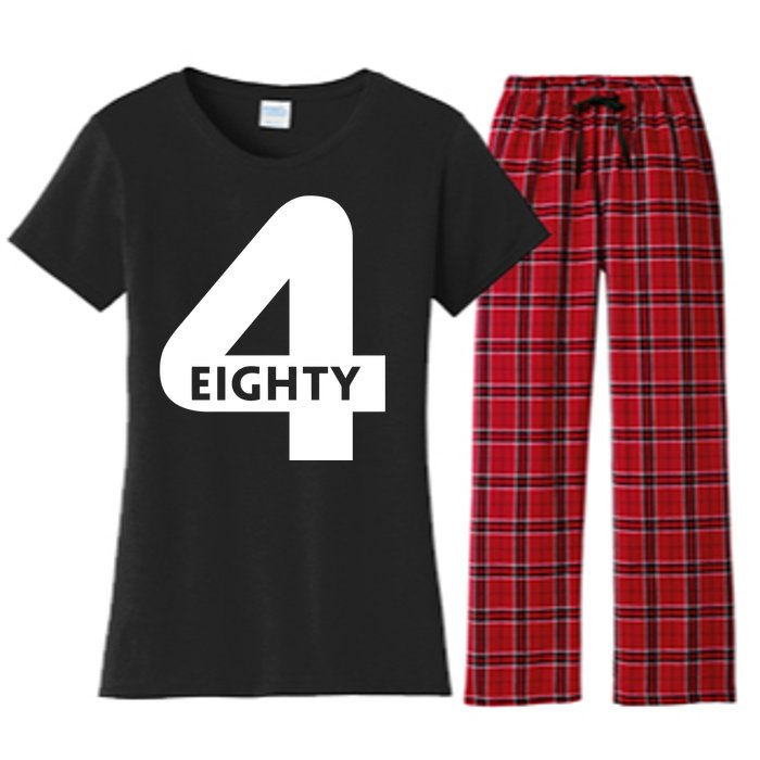 Shannon Sharpe Wearing 4 Eighty Women's Flannel Pajama Set